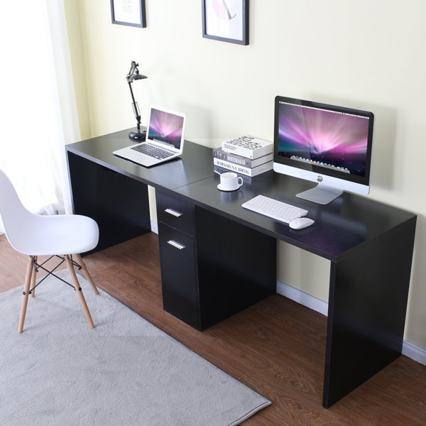 Latitude Run Cait Double Workstation Computer Desk & Reviews Wayfair.ca